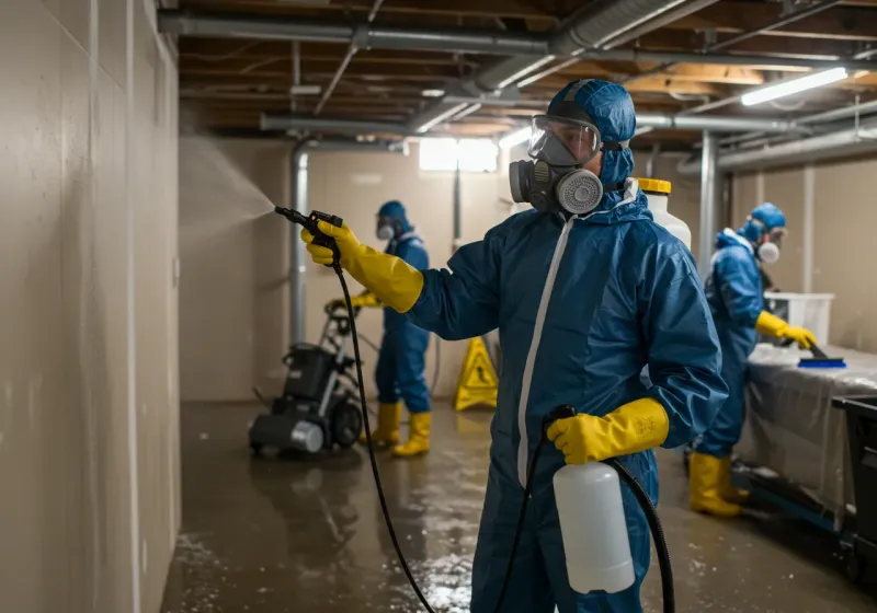 Basement Sanitization and Antimicrobial Treatment process in Baltimore, OH